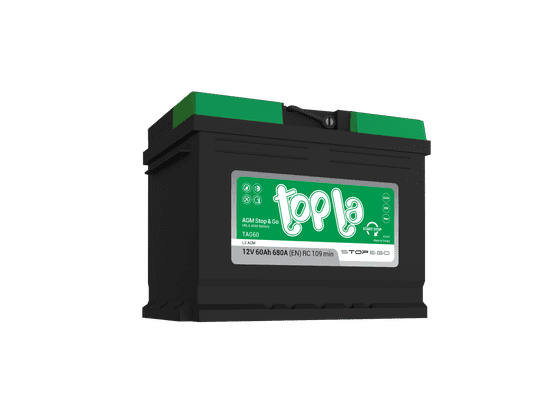 Topla Stop&Go AGM akumulator, 60 Ah