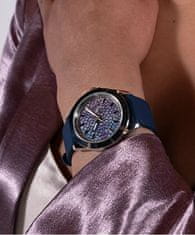 Guess Ladies Blue Silver Tone Analog Watch GW0749L1