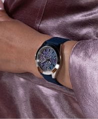 Guess Ladies Blue Silver Tone Analog Watch GW0749L1