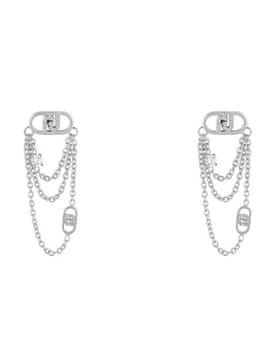 Liu.Jo Luksuzni jekleni uhani s kristali LJ2904