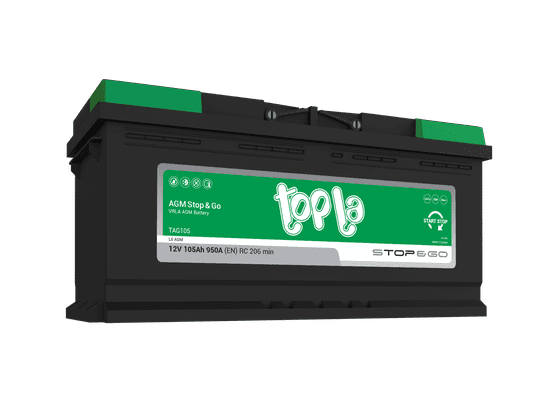 Topla Stop&Go AGM akumulator, 105 Ah