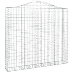 Vidaxl Obokane gabion košare 20kosov 200x30x180/200cm pocinkano železo