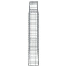 Vidaxl Obokane gabion košare 15 kosi 300x30x160/180cm pocinkano železo