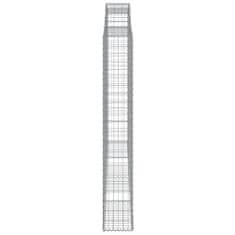 Vidaxl Obokane gabion košare 5 kosa 300x30x200/220 cm pocinkano železo