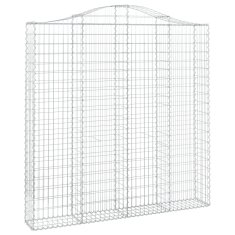 Vidaxl Obokane gabion košare 13kosov 200x30x200/220cm pocinkano železo