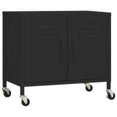 Vidaxl Omara za shranjevanje črna 60x35x56 cm jeklo