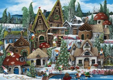 Alipson Puzzle Božični škrat 1000 kosov