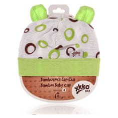 KIKKO Bambusova otroška kapa Bubbles velikost 4 - limona