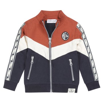 DIRKJE Mikina s kapuco z zadrgo mornarsko modra fant velikost 56