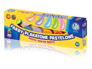Astra Pastelne tempera barve v lončku Astra, 12x20ml, 301118001