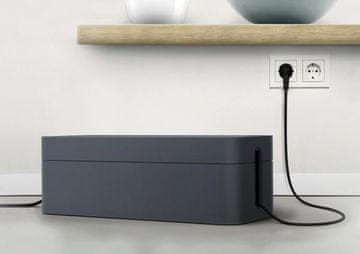 Durable Škatla za kable CAVOLINE L temno siva