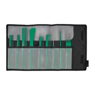 shumee Set 9 frizerskih glavnikov, smaragdna barva - Več JAGUAR št