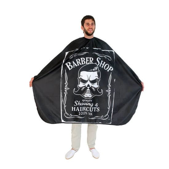 shumee BARBER SHOP črna 140x160 EUROSTIL frizerska pelerina (zapenjanje na kavelj)