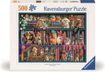 Ravensburger Puzzle Simpatični porcelanski mopsi 500 kosov