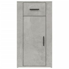 Vidaxl Omarica za pisalno mizo betonsko siva 40x49x75cm inženirski les