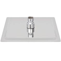 Vidaxl Glava za Tuš Nerjaveče Jeklo 20x20 cm Kvadratna