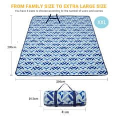 KingCamp Piknik Podloga Ariel XXL 200x200cm, Blue