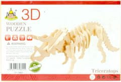 Kingstone Triceratops 3D lesena sestavljanka