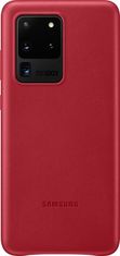 Samsung Original usnjen ovitek EF-VG988LRE za Galaxy S20 Ultra - zaščita zadnjega dela - rdeč