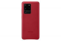 Samsung Original usnjen ovitek EF-VG988LRE za Galaxy S20 Ultra - zaščita zadnjega dela - rdeč
