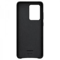 Samsung Original usnjen ovitek EF-VG988LBE za Galaxy S20 Ultra - zaščita zadnjega dela - črna