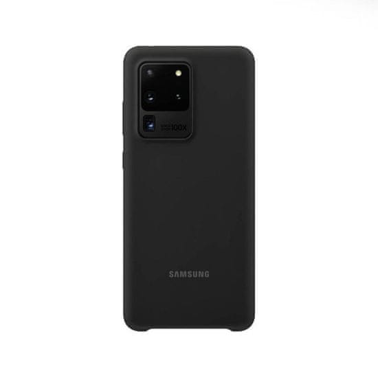 Samsung Original silikonski ovitek EF-PG988TBE za Galaxy S20 Ultra G988 - črn