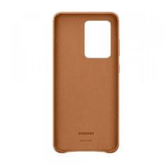 Samsung Original usnjen ovitek EF-VG988LAE za Galaxy S20 Ultra - zaščita zadnjega dela - rjav