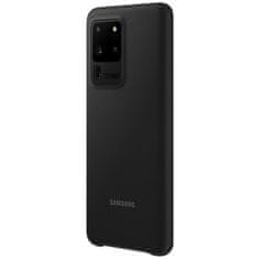 Samsung Original silikonski ovitek EF-PG988TBE za Galaxy S20 Ultra G988 - črn