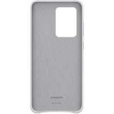 Samsung Original usnjen ovitek EF-VG988LSE za Galaxy S20 Ultra - zaščita zadnjega dela - srebrn