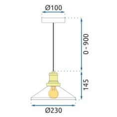 Toolight Stropna svetilka APP1172-1CP White