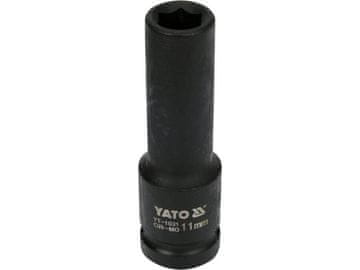 YATO  1/2" nastavek za udarce šesterokotno globoko 11 mm CrMo