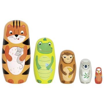 Goki Matryoshka Tavi tiger in njegovi prijatelji