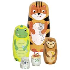 Goki Matryoshka Tavi tiger in njegovi prijatelji