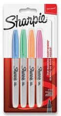 Sharpie Permanentni marker Fine, komplet 4 kosov, pastelne barve