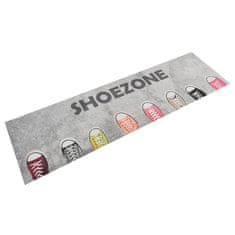 Vidaxl Kuhinjska preproga pralna napis shoezone 45x150 cm žamet