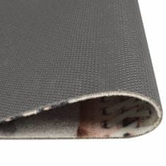 Vidaxl Kuhinjska preproga pralna napis shoezone 45x150 cm žamet
