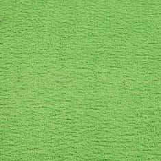 Vidaxl Brisače 10 kos zelena 100x200 cm 360 gsm 100% bombaž