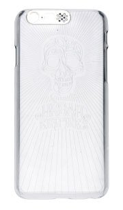 Nobrand Noosy Faceplate Flashing Skull za Apple iPhone 6 - lobanja, belo / prozorna