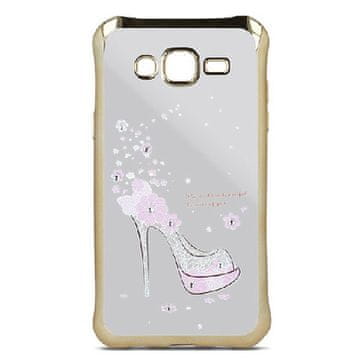 Nobrand Silikonski etui Beeyo Girly za iPhone 5 / 5S - zlat