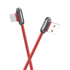 Nobrand Kabel Hoco USB-C U60 - rdeč, 120cm, kotni