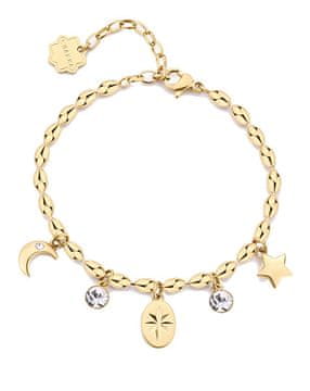 Brosway Čudovita pozlačena zapestnica z obeski Chakra BHKB248