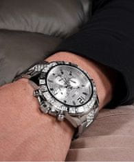 Guess Mens Silver Tone Multi-function Watch GW0796G1
