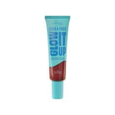 Rimmel Kind & Free Glow It Up Moisturising Skin Tint vlažilni puder za občutljivo, suho in normalno kožo obraza 30 ml Odtenek 605 deep chocolate