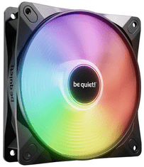 Be quiet! Light Wings LX ventilator, RGB, 4-pin, črn, 3 kosi (BL122)