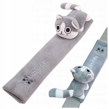 Korbi Prevleka za varnostni pas v avtomobilu, plišasta mačka, zaščita