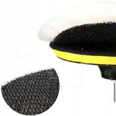 Korbi Set polirnih krznenih blazinic, nastavek za disk, ježek, 125 mm
