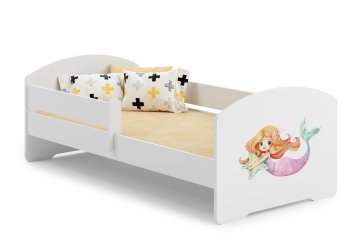 shumee Enojna postelja Luk 140x70 z umetniškim delom - Sirena