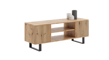 shumee Focus loft RTV omarica 135 cm - dekor letve hrast craft