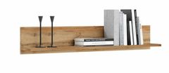 shumee Polica 100 cm - hrast craft gold
