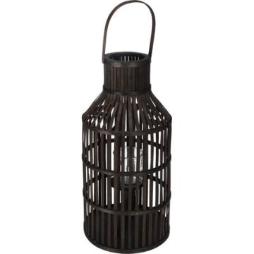 ProGarden Svetilka Progarden KO-435105530 za svečo 22 x 58 cm les rjava